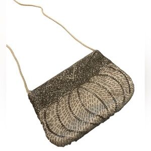 Vintage beaded crossbody or purse